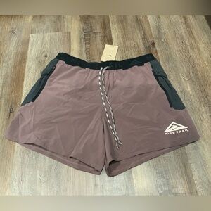 Men's Brown and Black Shorts